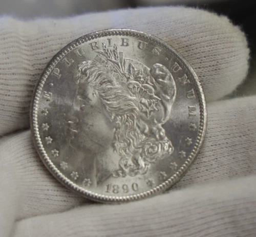 1890 S US Morgan Silver Dollar $1 Nice Unc ...