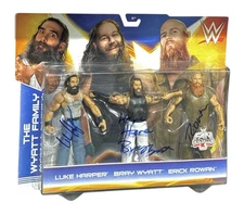 WWE THE WYATT FAMILY TRIPLE THREAT SIGNED ELITE 3 PACK JSA LOA COA BRAY WYATT