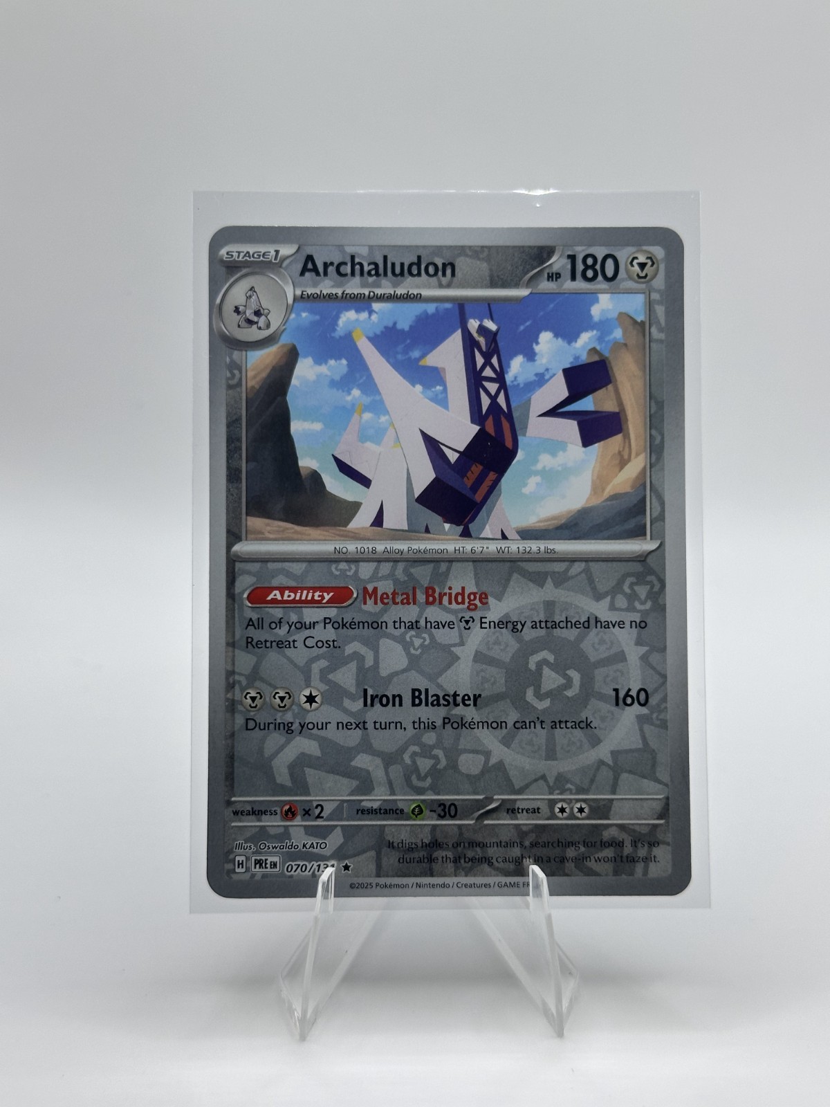 Archaludon Reverse 70/131 - Pokemon Prismatic Evolutions - NM