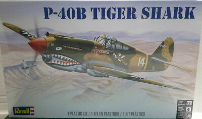 Revell P-40B Tiger Shark Model Kit NEW SEALED
