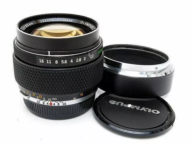 Olympus OM G.Zuiko Auto-S 55mm F1.2 Thorium Lens Excellent from Japan F/S