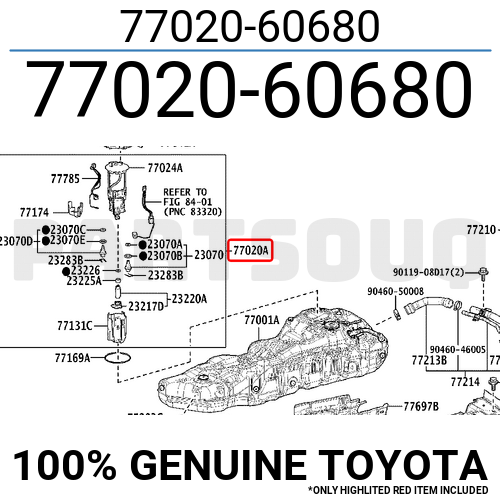 7702060680 Genuine Toyota 77020-60680 77020-60680 | eBay