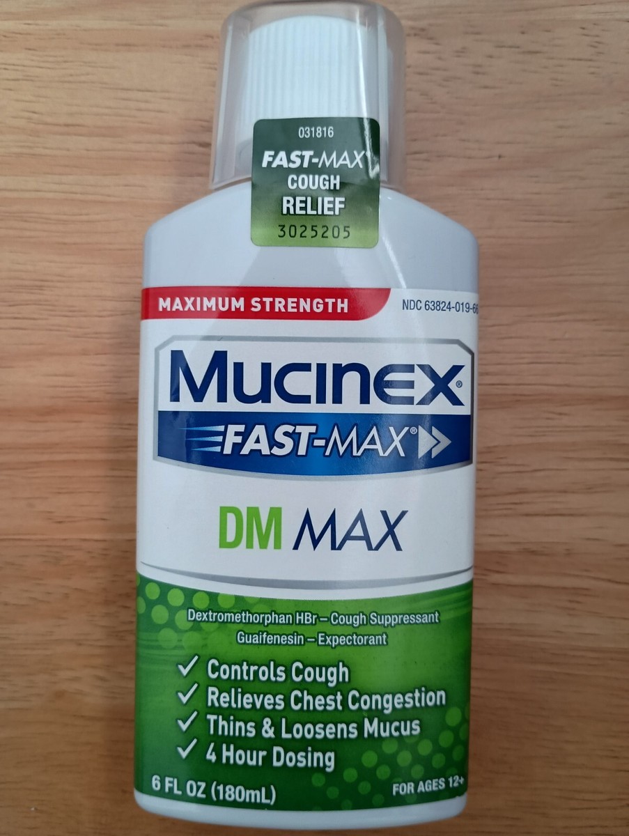 ★MUCENT★ Muscent Mucinex Fast-Max DM Max Maximum Strength Cough & Chest