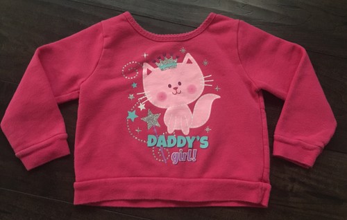 Girl” Cat Pullover Sweater - Pink 