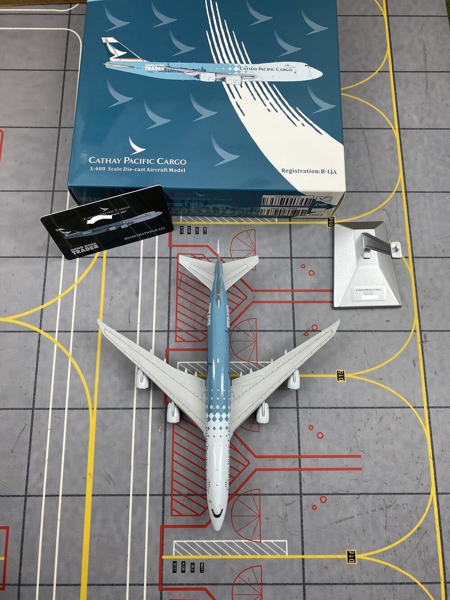 YY Wings 1:400 キャセイパシフィック航空 B-HOY 1:400 YY Wings Cathay Pacific B747-400 B-HUJ Aircraft Model Free