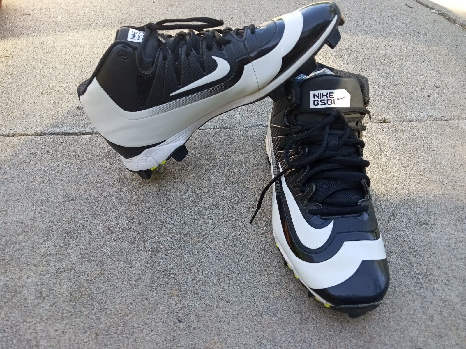 Nike Huarache 2KFilth Keystone Baseball Cleat 807141-017 Black/White Size 10.5