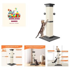 Impressive 33-Inch Cat Scratcher - Sisal Post for Indoor Cat Play Scratching