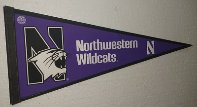 Northwestern University Wildcats Pennant 30'' x 12'' PLZ READ AND SEE PICS