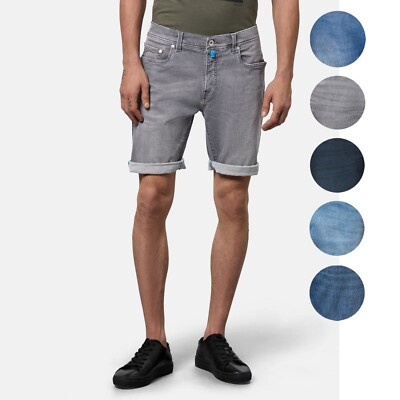 PIERRE CARDIN Herren Jeans Shorts LYON Farbwahl FUTUREFLEX Sommer Denim Bermuda