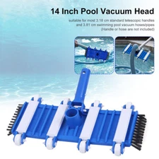 14" Pool Vacuum Head Inground Above Ground Cleaner Brush Swimming Tool Head Hose