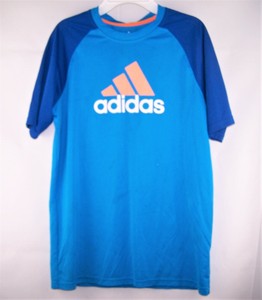 blue and orange adidas t shirt