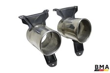 *Damaged* Ferrari 488 Rear Muffler Exhaust Pipe Tip Assembly Set 2016 - 2020 OEM