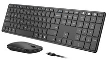 Seenda Wireless Bluetooth Keyboard/Mouse Combo Rechargeable Slim Quiet Keyboard