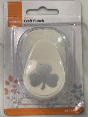 Bira Craft 1 inch Clover Shamrock 2 Lever Action Craft Punch, St. Patrick s Day