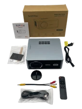 SOPYOU Aurora P5 Native 1080P 4K Projector Electric Focus WiFi BT 450"