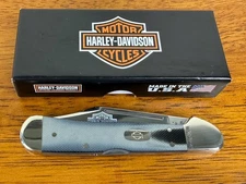 Case XX Harley-Davidson Copperlock Knife 101549L SS Black Silver 2013 Excellent