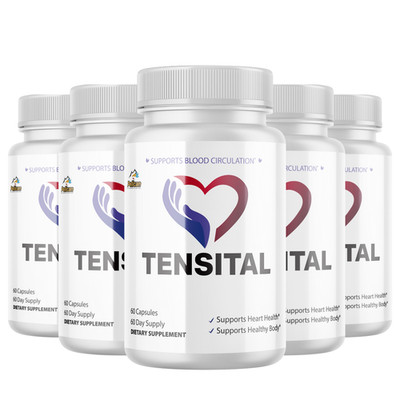 TENSITAL- Blood Support- 5 Bottles- 300 Capsules