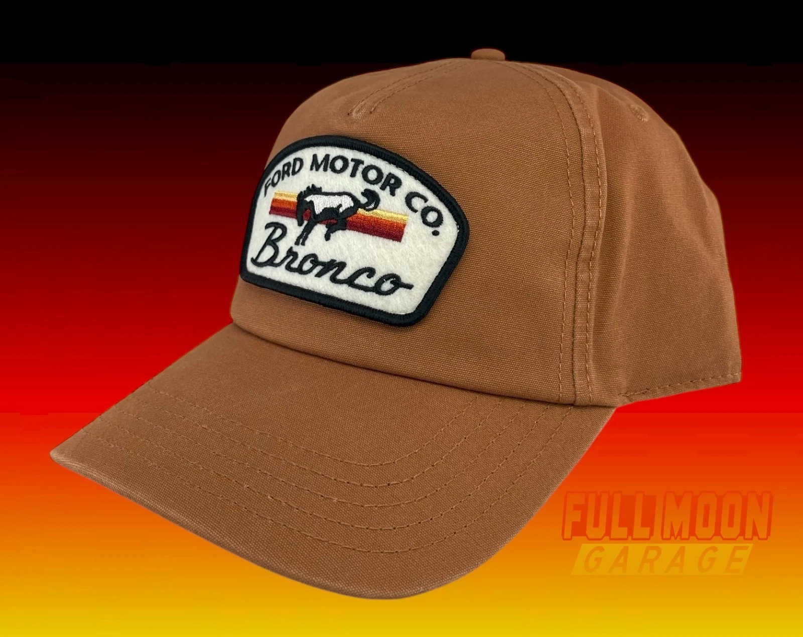 New Ford Bronco American Needle Tan Mens Snapback Cap Hat