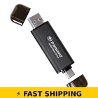 Transcend ESD310 256GB External SSD, Dual USB-C & USB-A, 1050MB/s