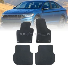 For 2011 2012 2013-2018 Volkswagen Jetta Front Rear Floor Mats Carpet Black New