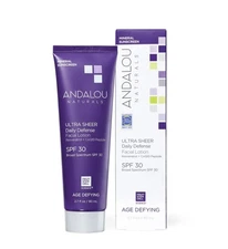 Andalou Age Defying Ultra Sheer Daily Defense Face Moisturizer SPF 30 2.7 Fl Oz
