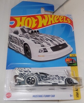 2024 Hot Wheels Mustang Funny Car 112/250 HW Art Cars 5/10 HTB73