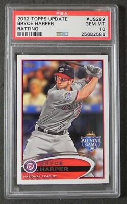 BRYCE HARPER 2012 Topps Update Rookie Card #US299 PSA 10 GEM MT