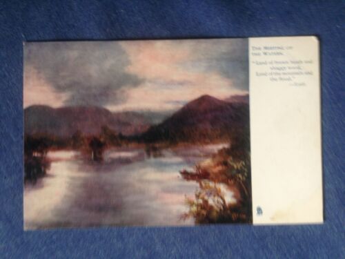 Vintage Postcard.  The Meeting of the Waters.  Tuck's oilette  (PC100) - Imagen 1 de 2