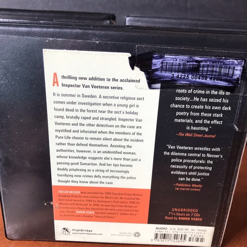 Lot: Hakan Nesser Audio Book 2 3 5 CD Set Mystery Inspector Van Veeteren Series - Picture 7 of 10