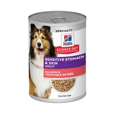 Sensitive Stomach & Skin Salmon & Vegetable Wet Dog Food, 12.8Oz Can 12Pk