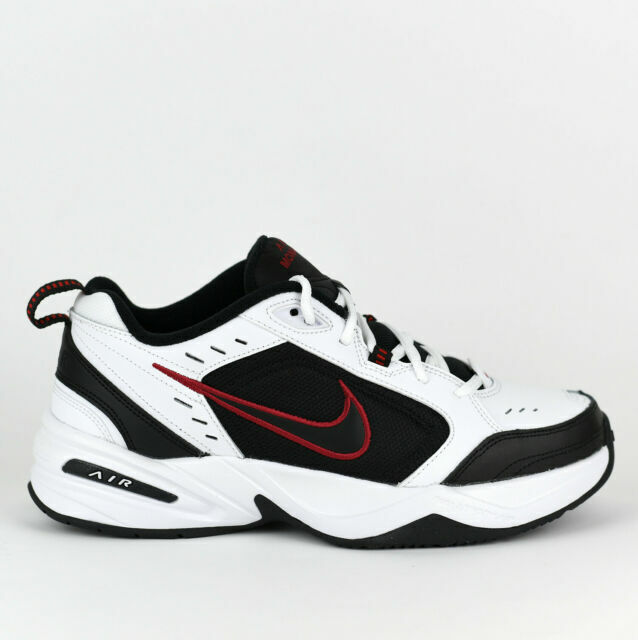 nike air monarch red and black