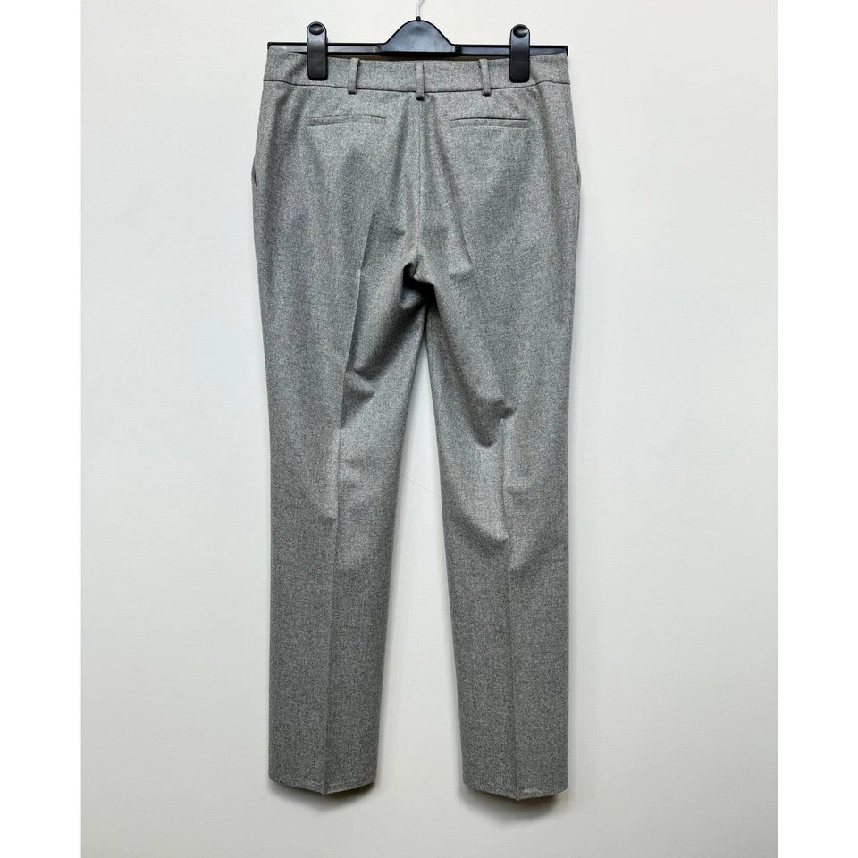 $1080 Pantalones Agnona Gris Jaspeado Frente Plano Seda y Cachemira talla 44 8 Foto 3 de 4