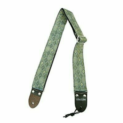 LIVE LINE live line Tatamien series Poem / green guitar strap LST28P300