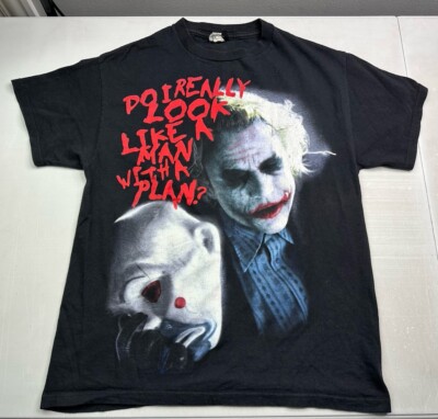 Batman DC Comics The Dark Knight Movie Heath Ledger Joker Shirt Men Medium M