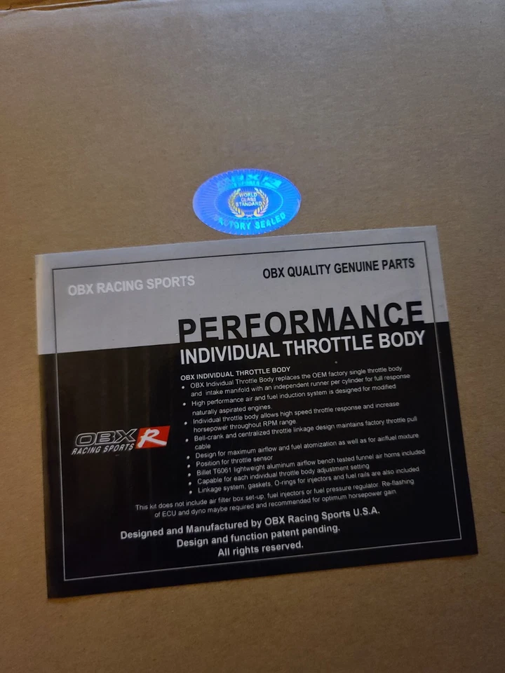 OBX Itb's cuerpos de acelerador individuales gsr b18c1 serie b honda Foto 2 de 4