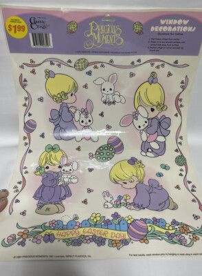 Precious Moments Window Cling Decorations - Vintage
