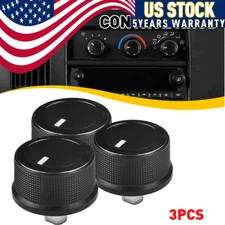 3PCS For 2008-2017 GMC Savana Chevy Express van heater A/C temp control knobs