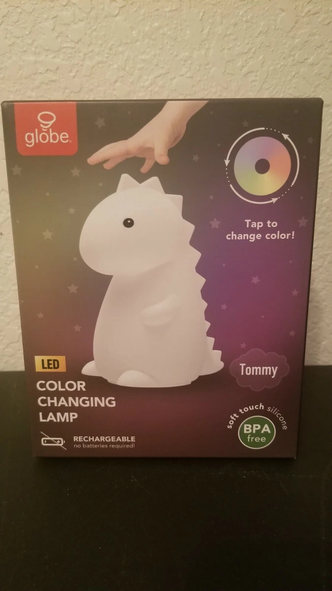 Globe Tommy Dinosaur White Multicolor Changing LED Tiktok NightLight NEW IN HAND