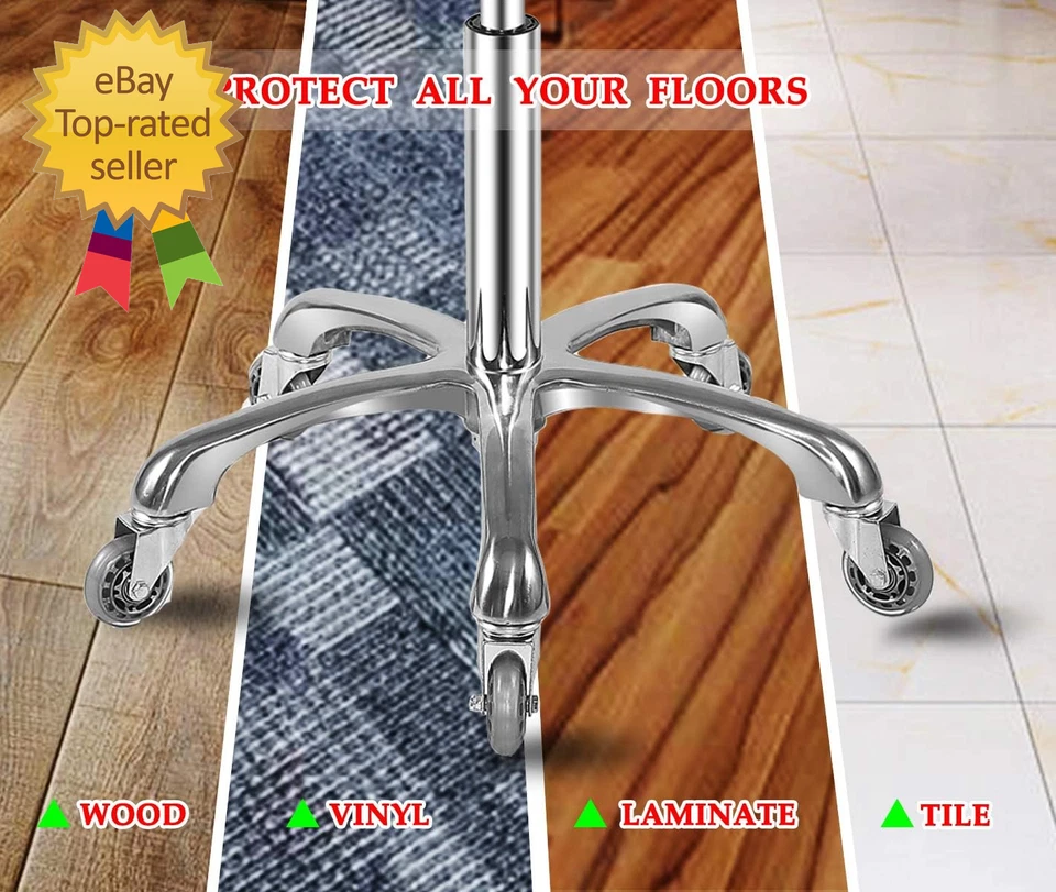 Rolling Stool with Wheels Heavy Duty Hydraulic Massage Stool for Shop Guitar Lab - Image 3 of 4