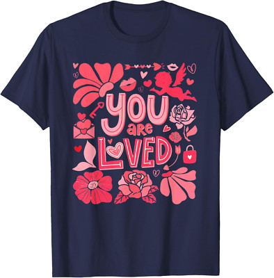 You Are Loved Boho Flower Heart Valentine  Sweatshirt T-shirt