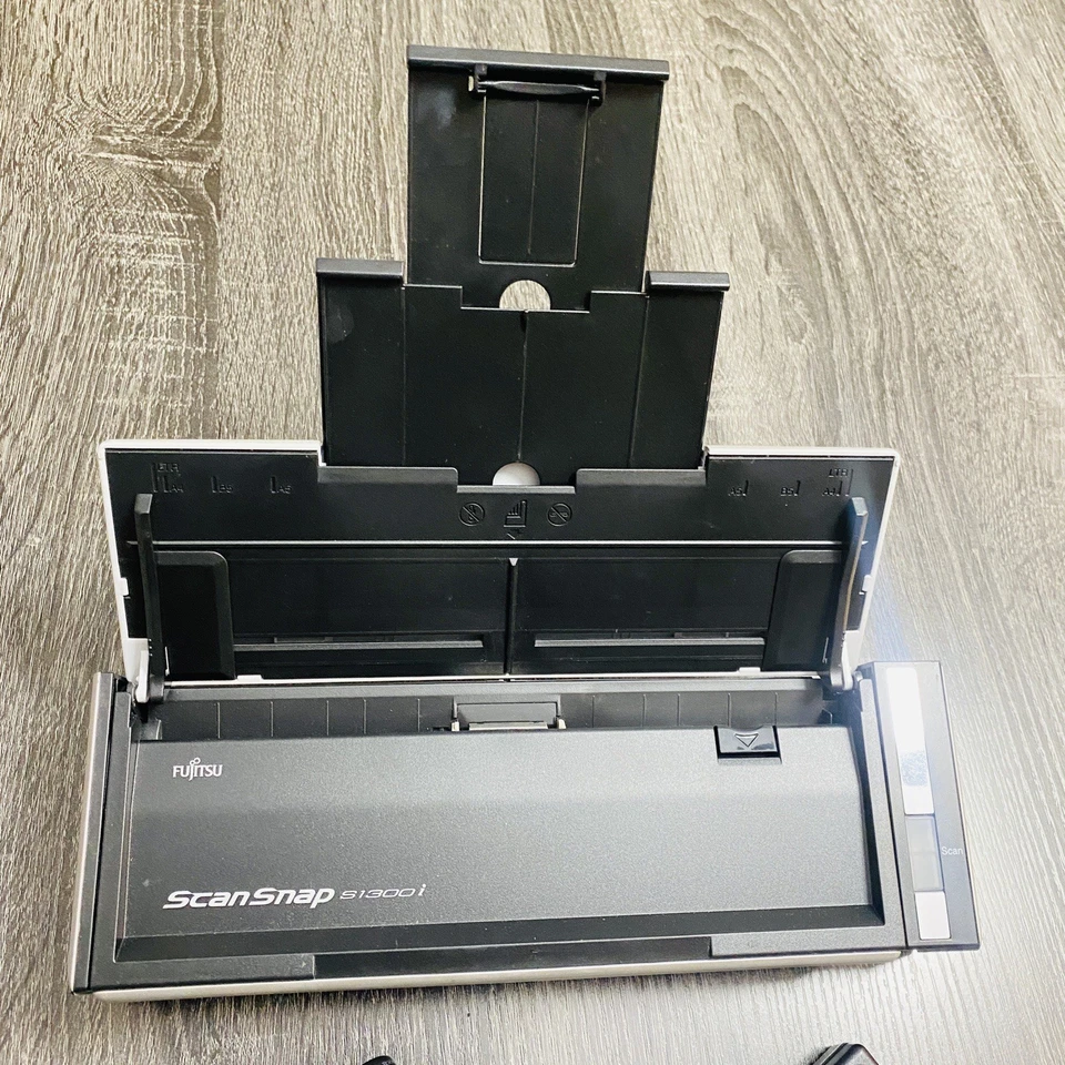 Fujitsu S1300i ScanSnap Document Scanner W/ Power Adapter USB Cable Tested Works - Image 2 of 4