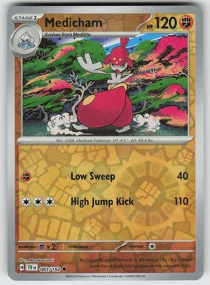 Medicham 083/162 Common Temporal Forces Pokemon Reverse Holo Near Mint