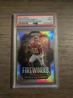 2022 Prizm Patrick Mahomes II Fireworks-Silver Prizm #F2 PSA MINT 9