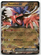 Koraidon ex 125/198 Double Rare Scarlet & Violet Pokemon Holo Near Mint