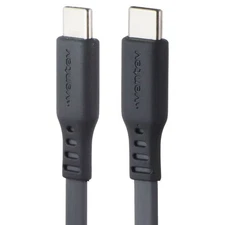 Ventev 3.3 Foot USB-C to USB-C High Speed Flat Cable - Gray