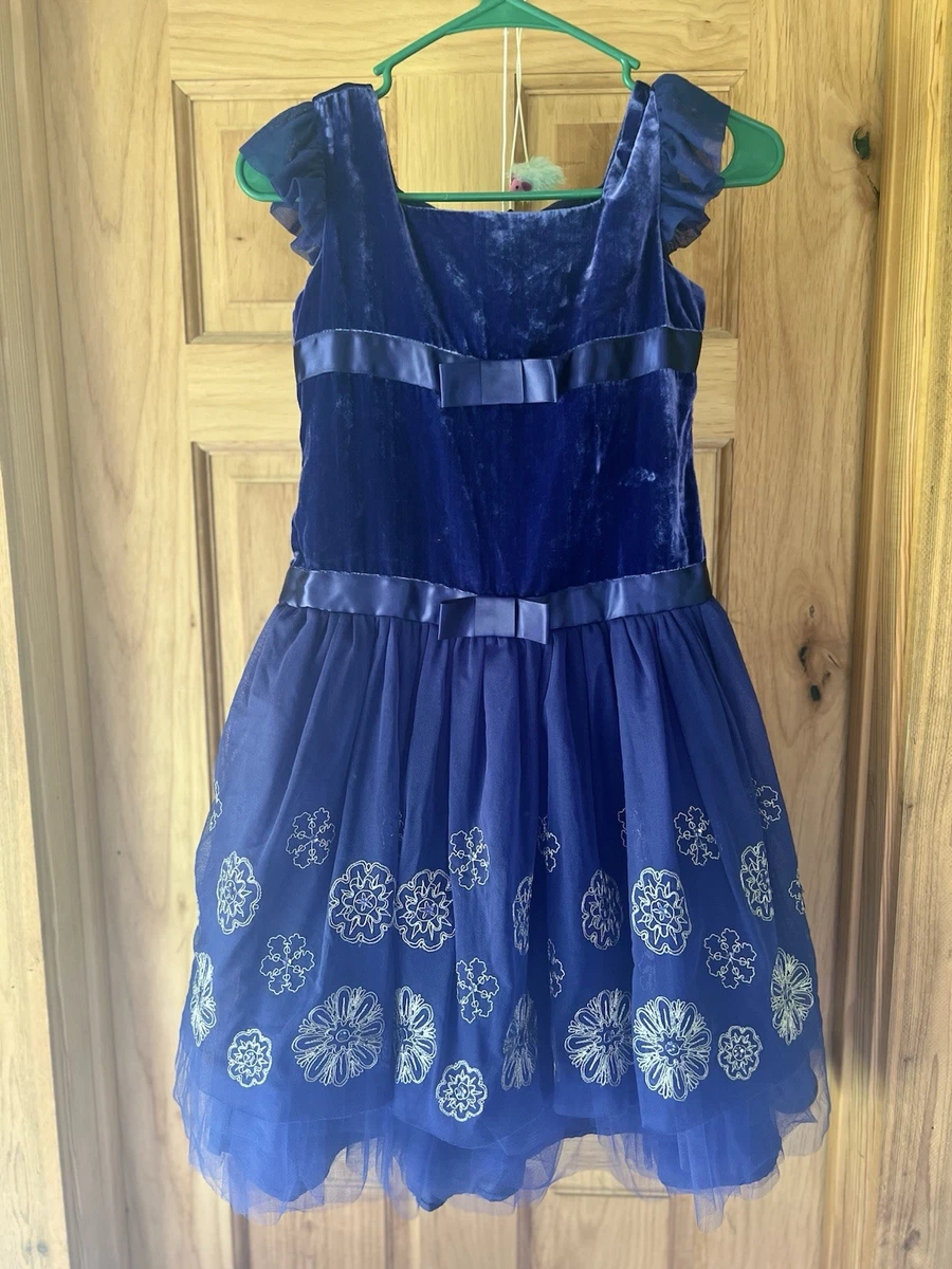 fall wedding guest dresses blue 'Tis The Season Lace Applique Holiday Dress