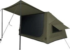 2025 Upgraded Canvas Inflatable Camping Tent with Pump, Easy Setup Blow Up Air T