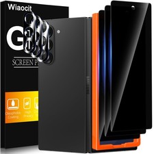 3-Pack Privacy Tempered Glass Screen Protector 3 Lens 9H Samsung Galaxy Z Fold7