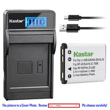 Kastar Battery LCD Charger for Olympus Li-40B Li-42B Olympus Stylus 850SW Camera