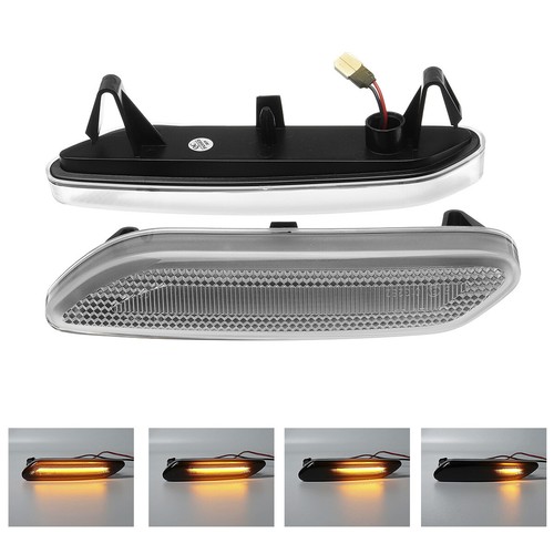 2x Clear Lens Side Indicator Repeater Light For Mini Countryman R60 Paceman R61 - Picture 3 of 9